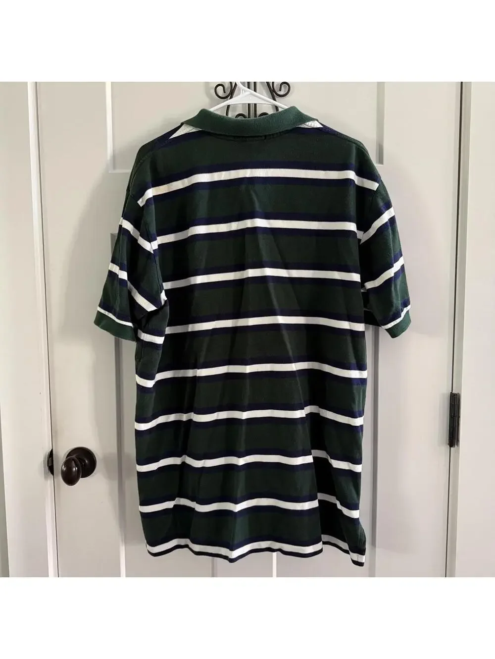🐎 Polo Ralph Lauren Striped Polo Shirt Green Navy Men’s XXL